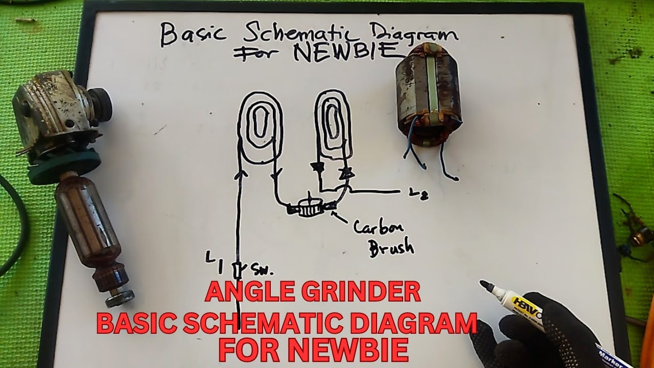 ANGLE GRINDER BASIC SCHEMATIC DIAGRAM FOR NEWBIE TAGALOG