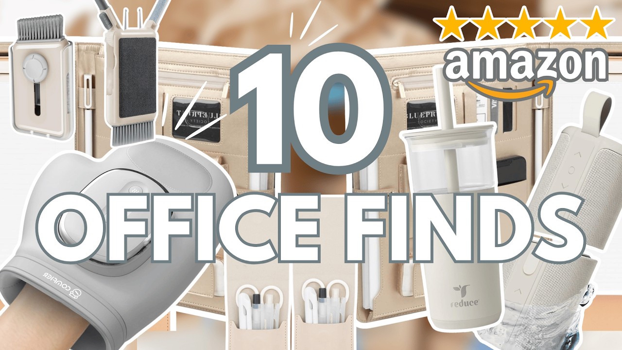 10 *GENIUS* Amazon Office Finds: home office organization + work from home office + office must have