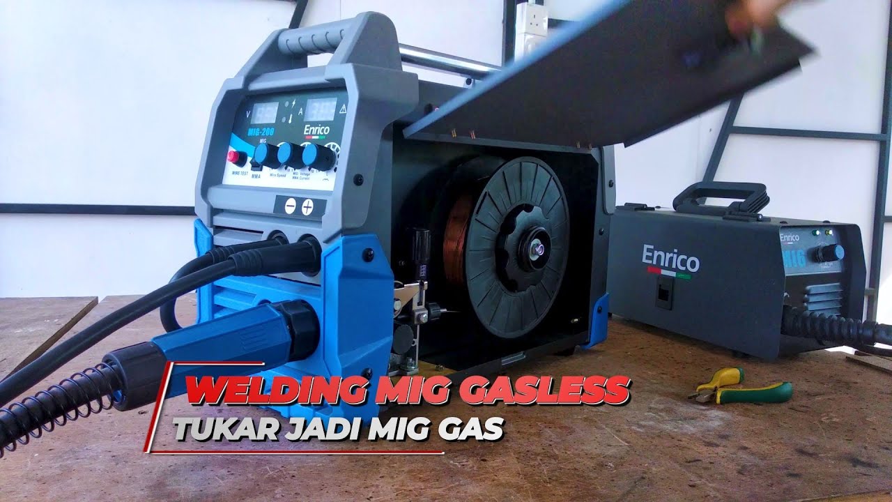 WELDING MIG GASLESS TUKAR JADI MIG GAS