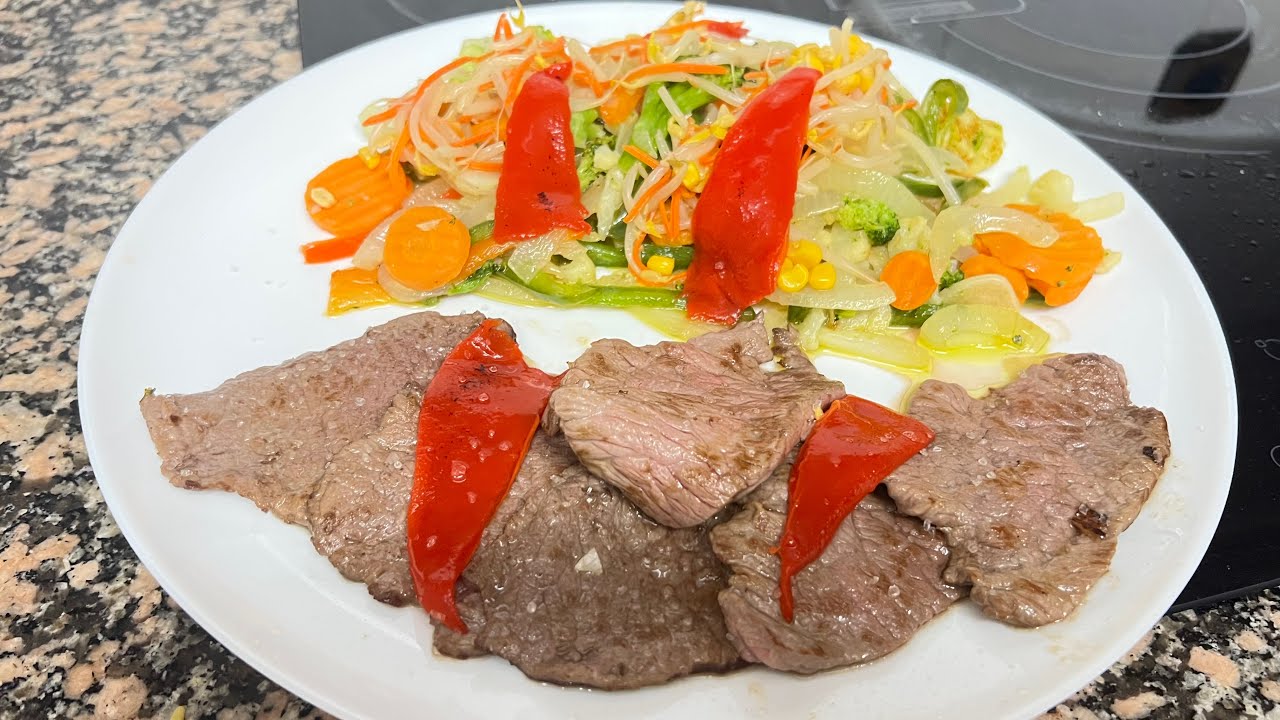 Filetes de Solomillo con Verduras 