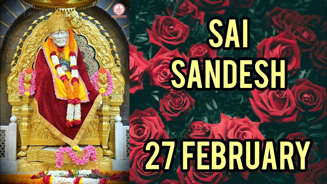 SAI SANDESH || 27 FEBRUARY 2024