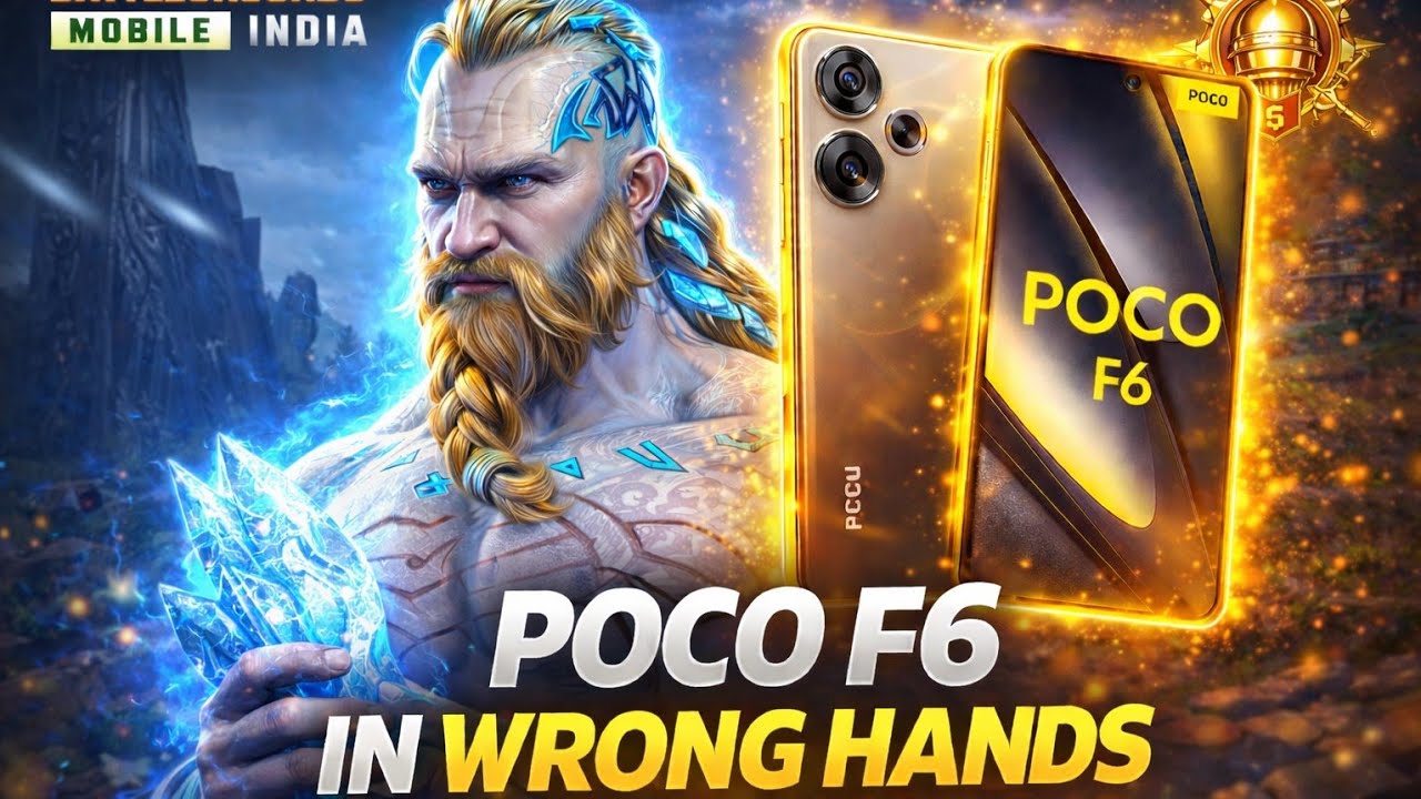 POCO F6 IN WRONG HANDS ⚡ | Poco F6 Fastest 1 Vs 4 Clutches 🔱 | Fastest Android Player In BGMI 🔱 