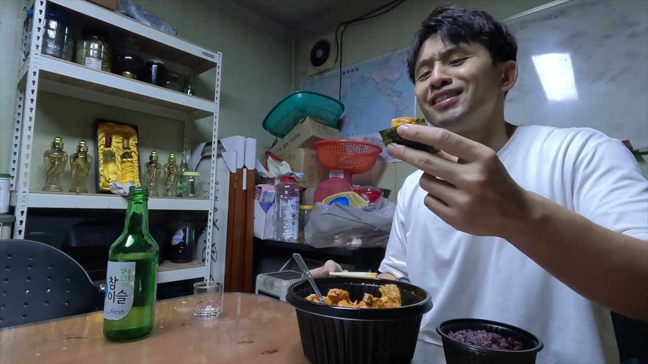 매일 먼지 마시는 생산직, 건강검진 끝내고 한잔했습니다