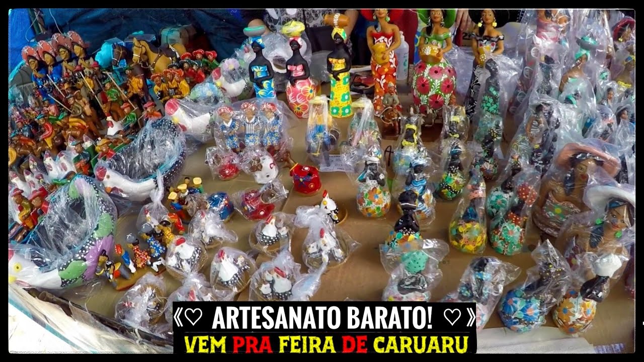 ▶️ ARTESANATO BARATO FEIRA DE CARUARU