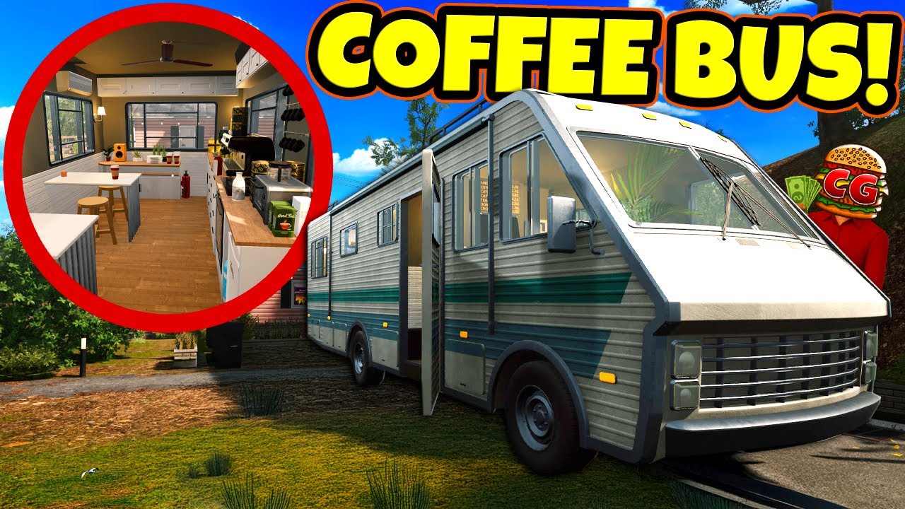 I Converted the Nastiest RV into a Cozy Coffee Shop! (Bus Flipper Simulator)