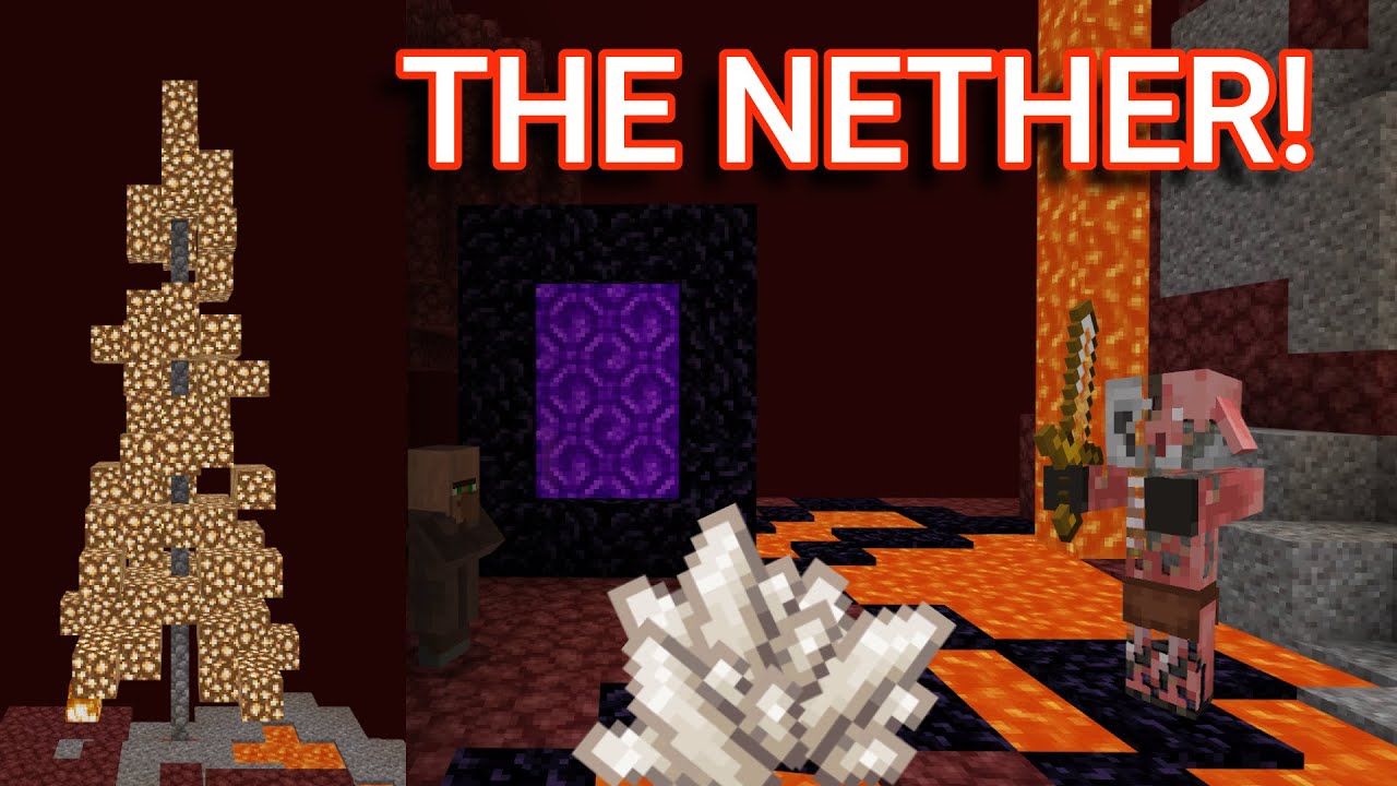 Going to The Nether! Cubecraft Skyblock Ep. 11