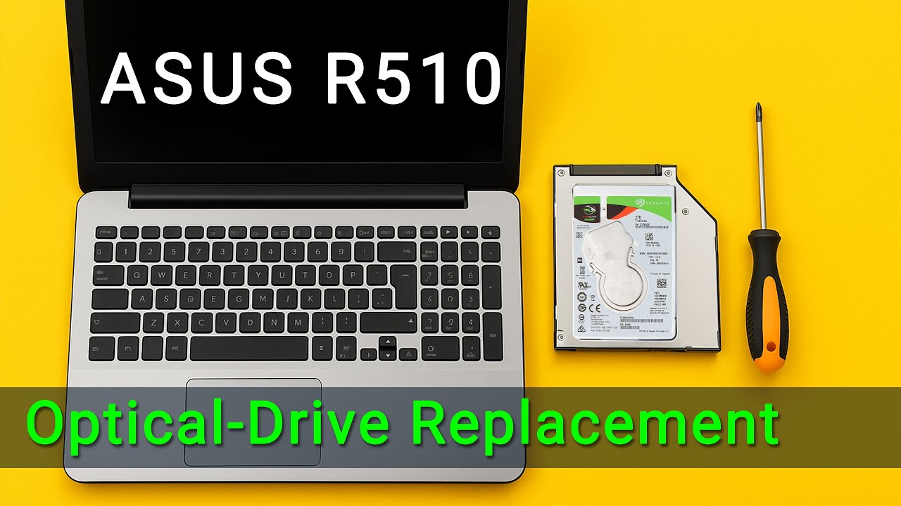 Asus R510 Optical-Drive Replacement | How to Install a Second Hard Drive Caddy
