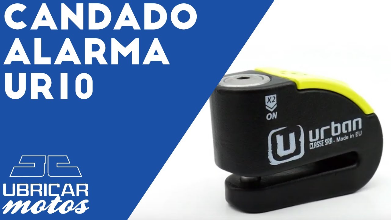 Candado Antirrobo Urban UR10 con Alarma y Señal Luminosa