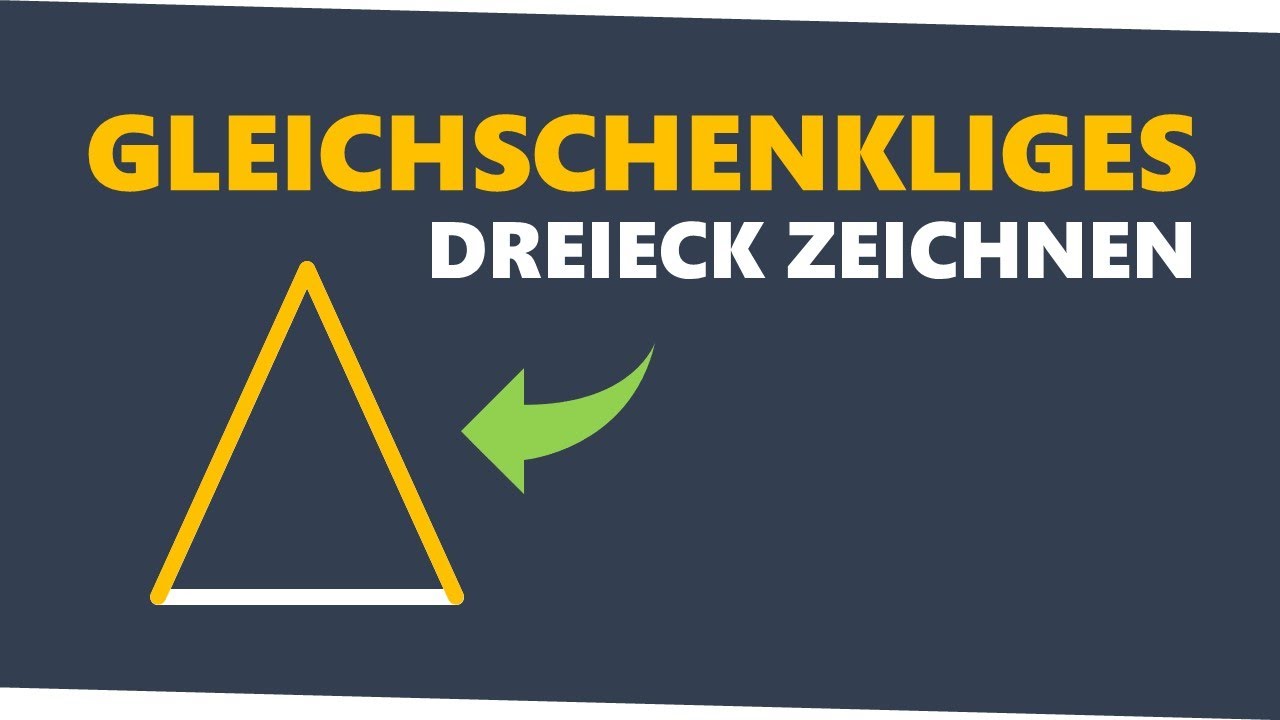 Gleichschenkliges Dreieck super einfach konstruieren! #stud3s