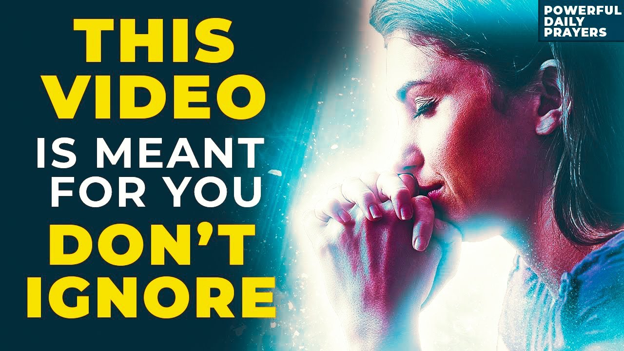 THIS VIDEO IS MEANT FOR YOU - PLEASE DON'T IGNORE | Powerful Miracle Prayer To God For Healing
