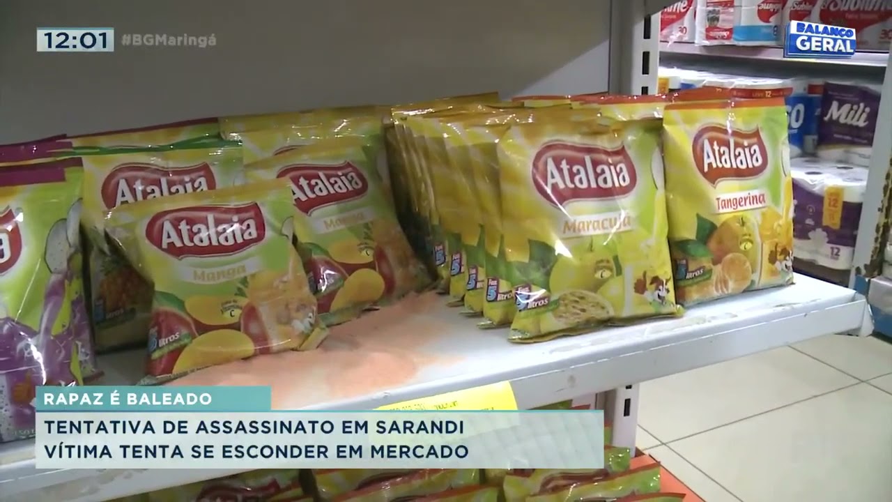 Tentativa de assassinato em Sarandi: vítima tenta se esconder e mercado