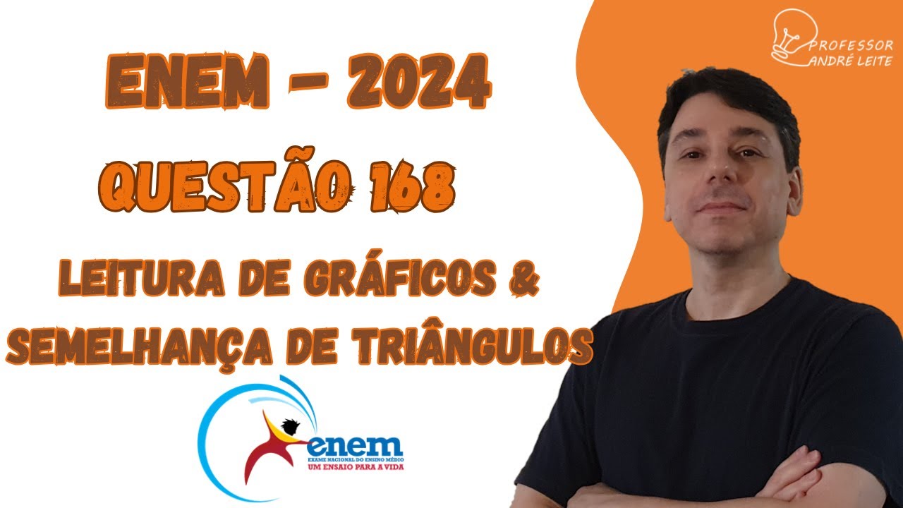 Enem 2024 - Questão 168 - Leitura de Gráfico e Semelhança de Triângulos