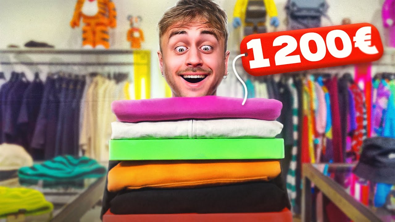 J'ai DÉPENSÉ 1200€ dans 1 SHOP 💸 (Stüssy, Jacquemus, Bearbrick…)