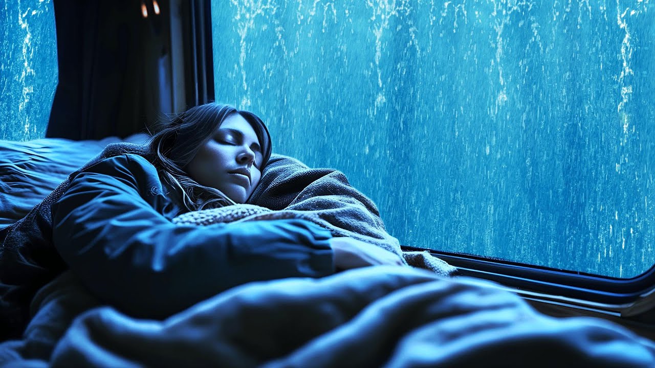 Rain Sounds for Sleeping - Soft Rain & Thunder on Cozy Car | Relaxing Sounds for Banishing Insomnia