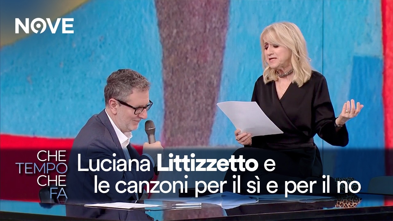 Luciana Littizzetto e le canzoni per il Sì e per il NO al referendum