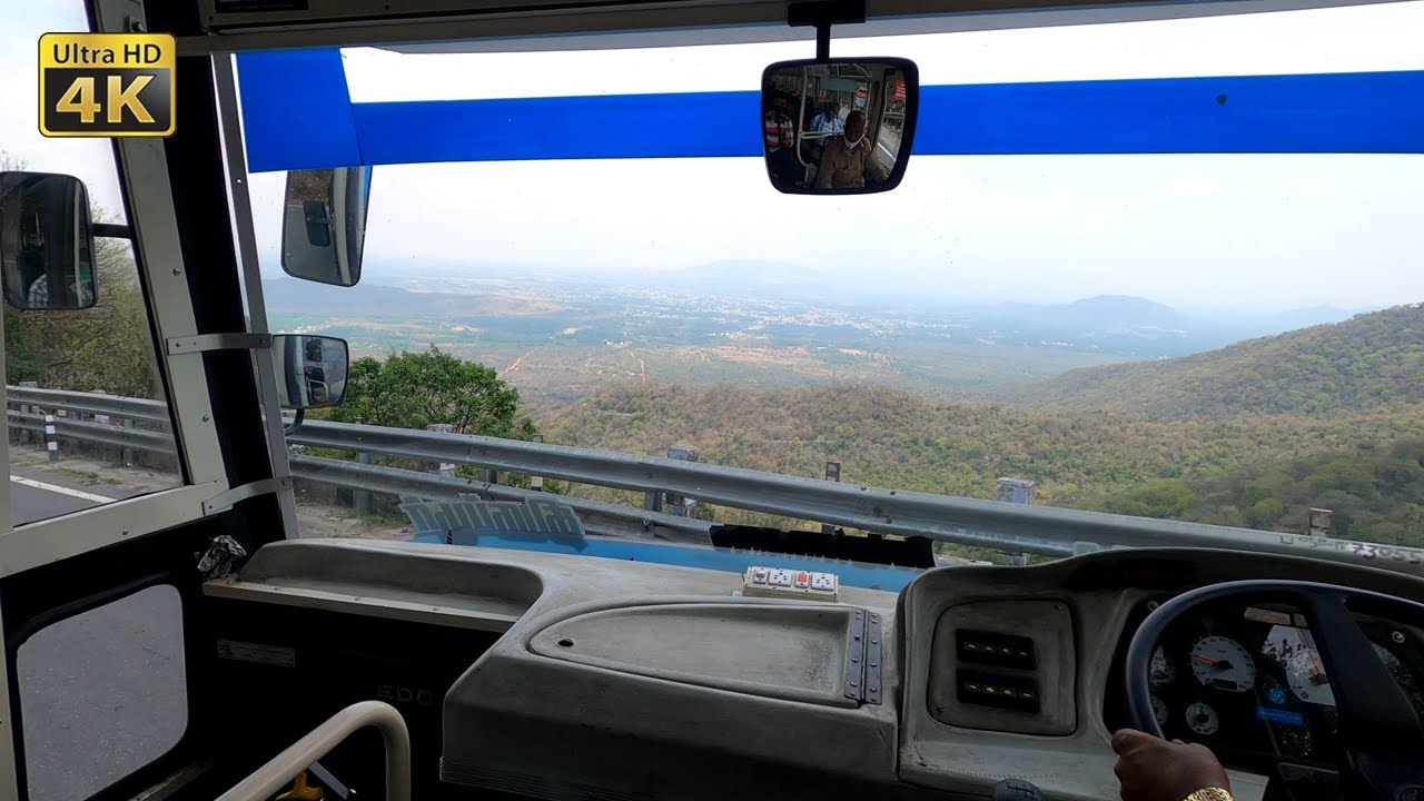 4K Video Kotagiri to Mettupalayam TNSTC BUS Cabin Ride | Nilgiri Bus | Blue Mountain