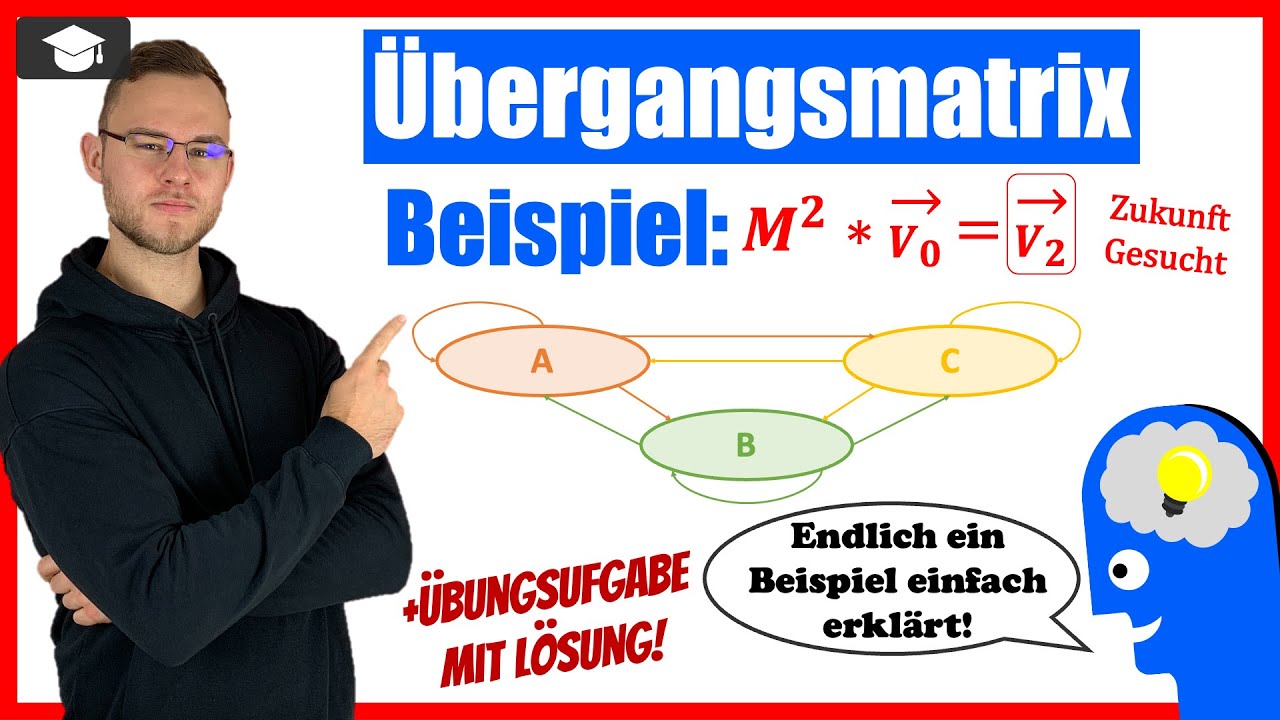&Uuml;bergangsmatrix Beispiel Zustand nach 2 oder mehr Perioden Trick