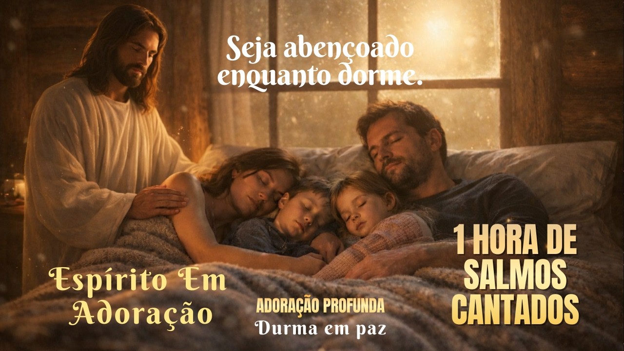 1h SALMOS CANTADOS | Dormir Protegido | Sem interrupções | Espírito em Adoração