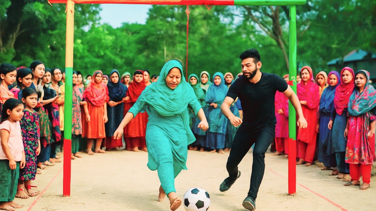 💪 গ্রামের মেয়েদের দুর্দান্ত চ্যালেঞ্জ! 🎯 উল্টো শটে জয় করলো পুরস্কার! 🏅