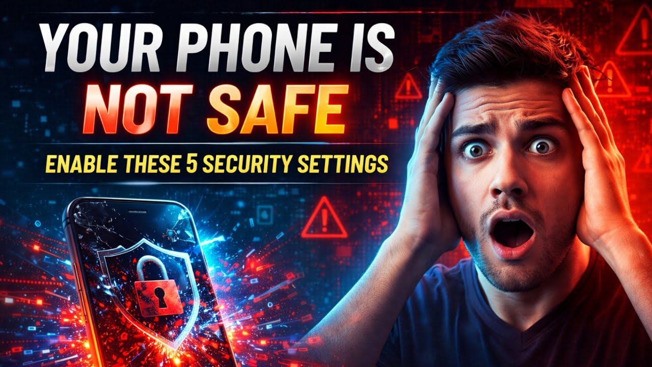 Your Phone Is Not Safe | Enable These 5 Security Settings | Stop Data Leaks Now...