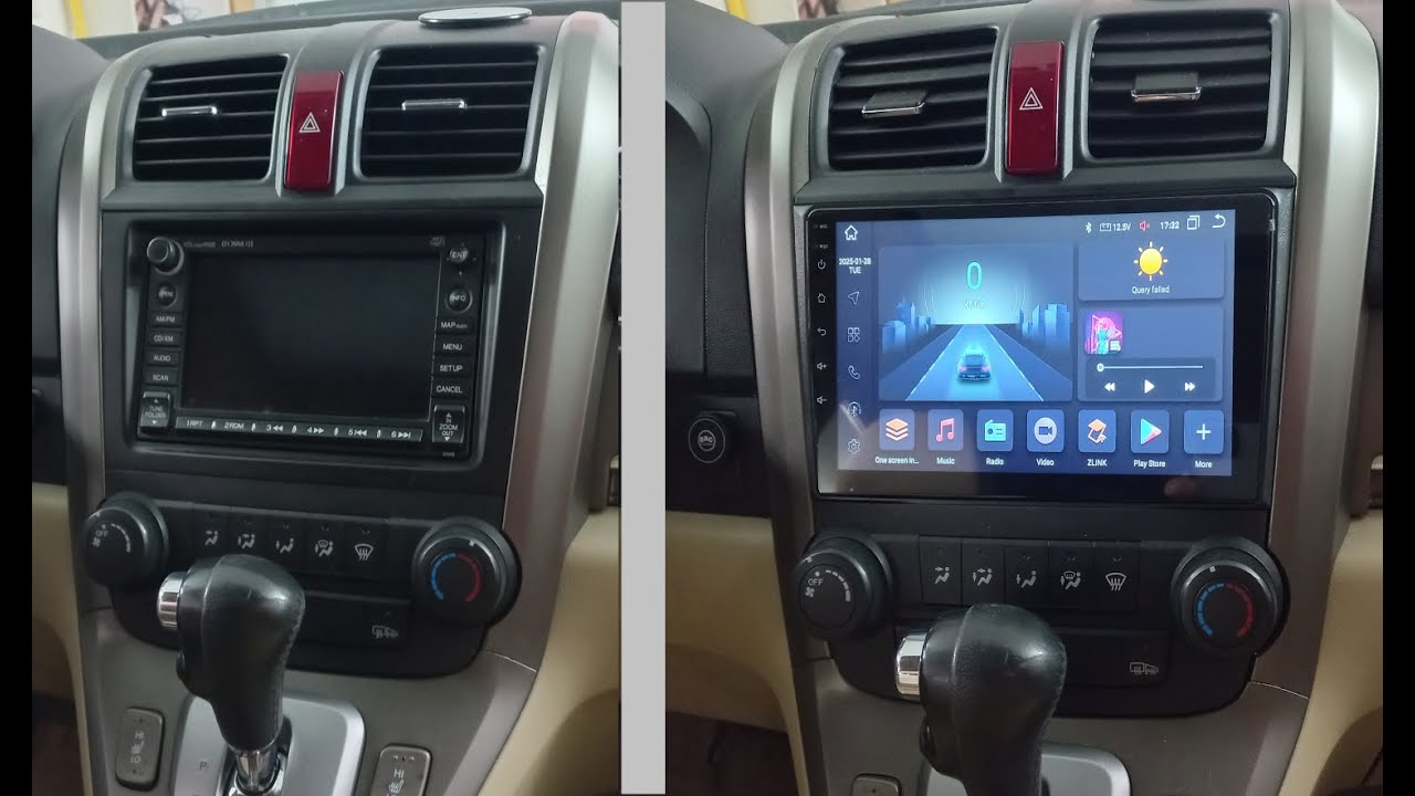 Расположение и снятие заводского усилителя Honda CR-V 3 и установка магнитолы Android