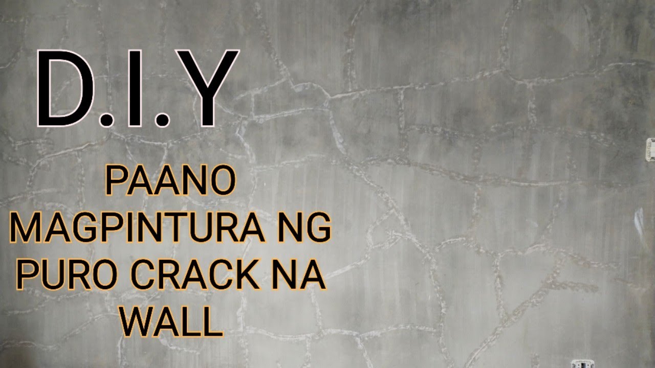 Paano magpintura ng puro crack na wall