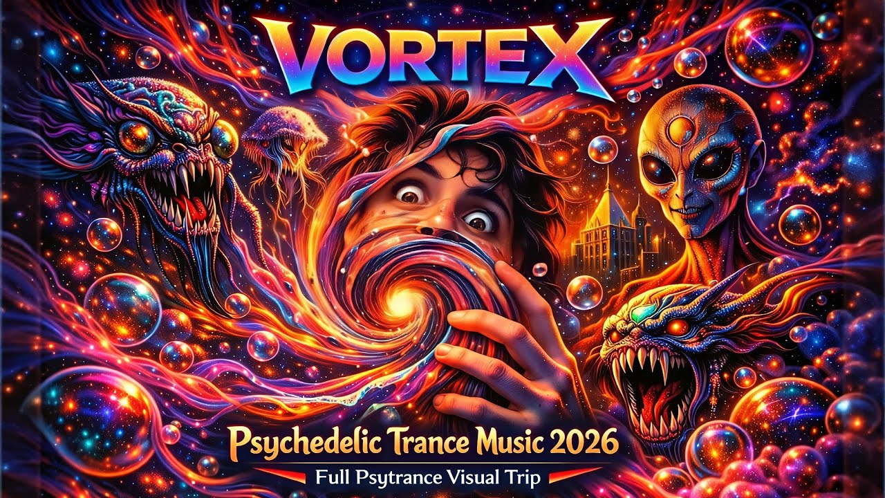 VORTEX – Psychedelic Trance Music 2026 | Full Psytrance Visual Trip