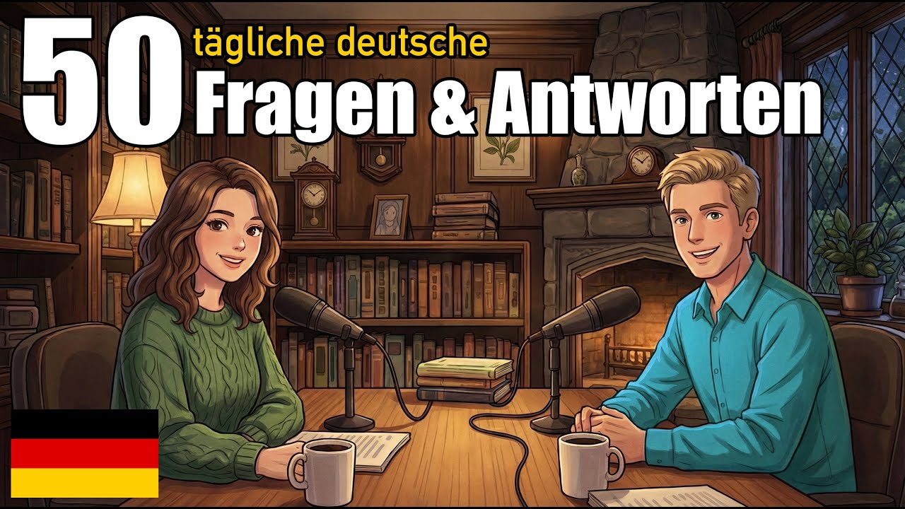 50 tägliche deutsche Fragen & Antworten | Tägliche deutsche Konversationspraxis