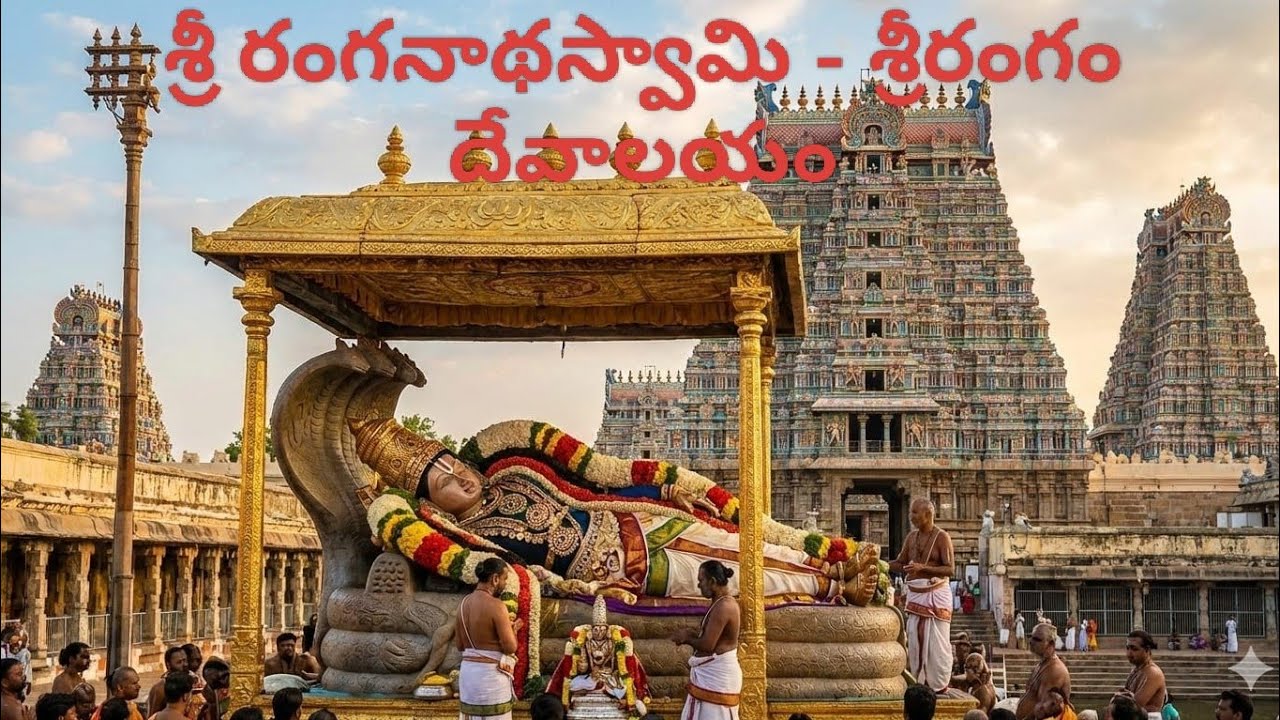 ప్రపంచంలోనే అతిపెద్ద హిందూ దేవాలయం - శ్రీరంగం The World's Largest Functioning Hindu Temple