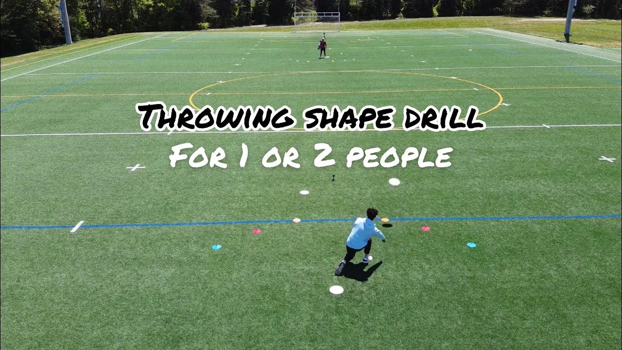 Ultimate frisbee drill: Throwing Shape