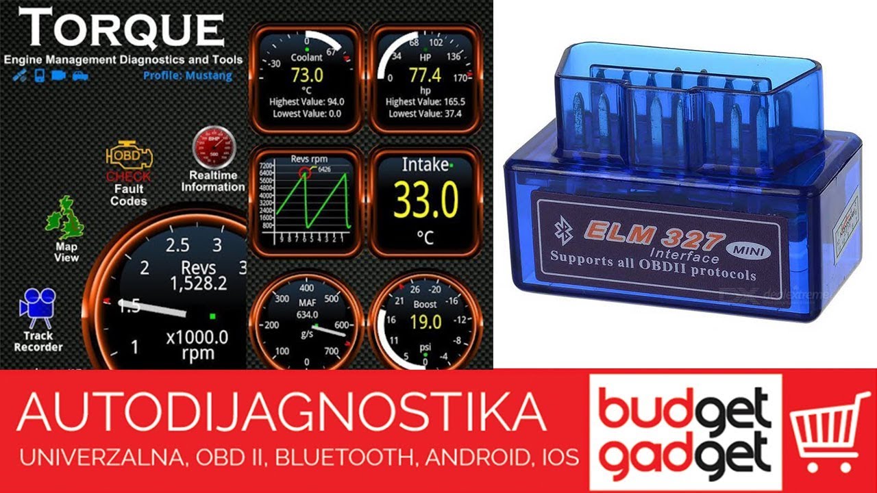 MINI DIJAGNOSTIKA ZA AUTOMOBIL - OBD 2 ELM 327