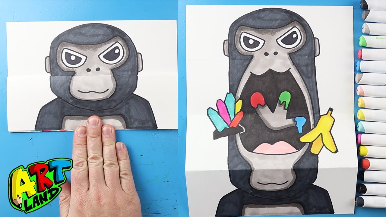 How to Draw a Gorilla Tag Surprise Fold