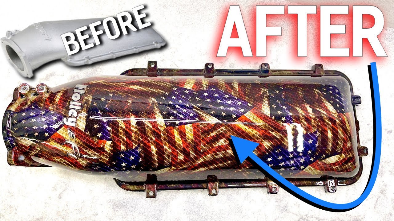 How to Hydrodip a Holley EFI Intake Manifold in American Flags