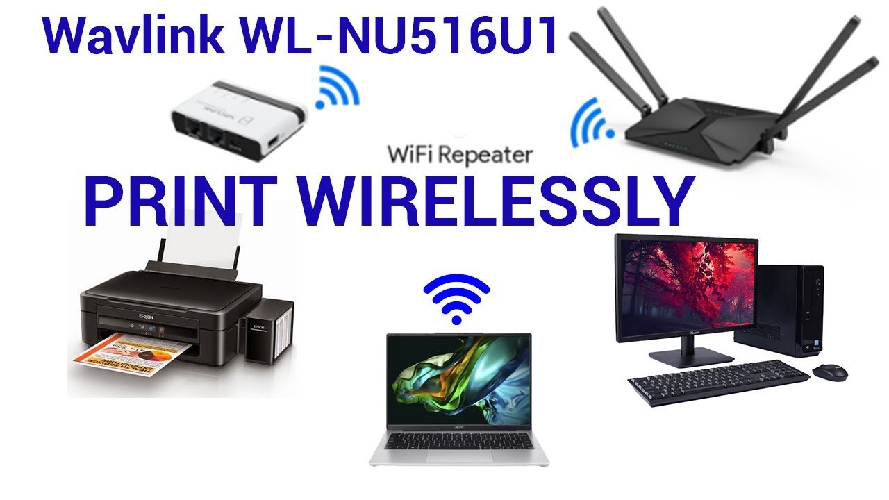 Configure Wavlink WL-NU516U1 Wireless N300 USB Network Printer Server
