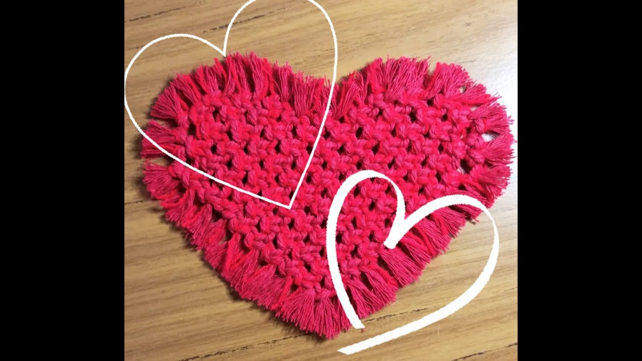 CORAZON DE MACRAME 💕💕💕