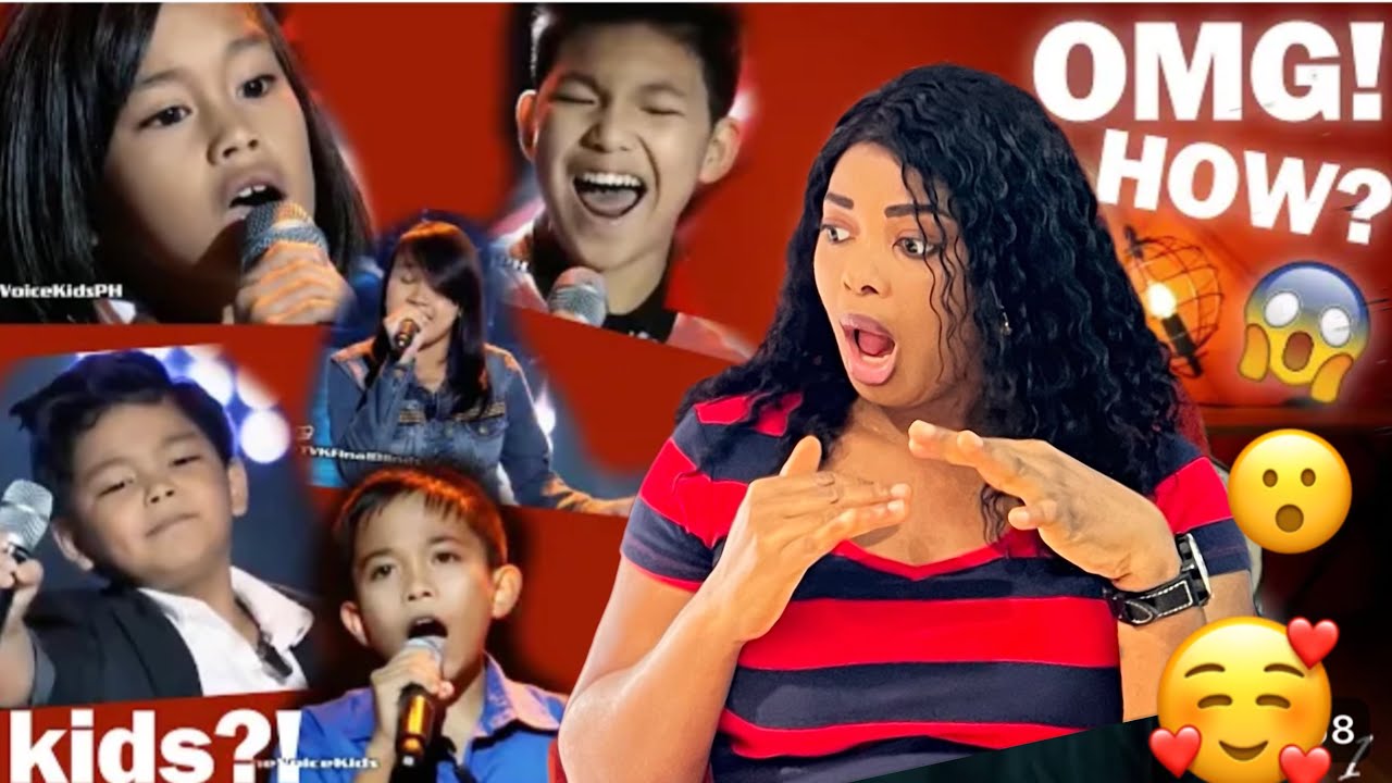 Реакция на филиппинских детей, которые исполняют английские песни — The Voice Kids
