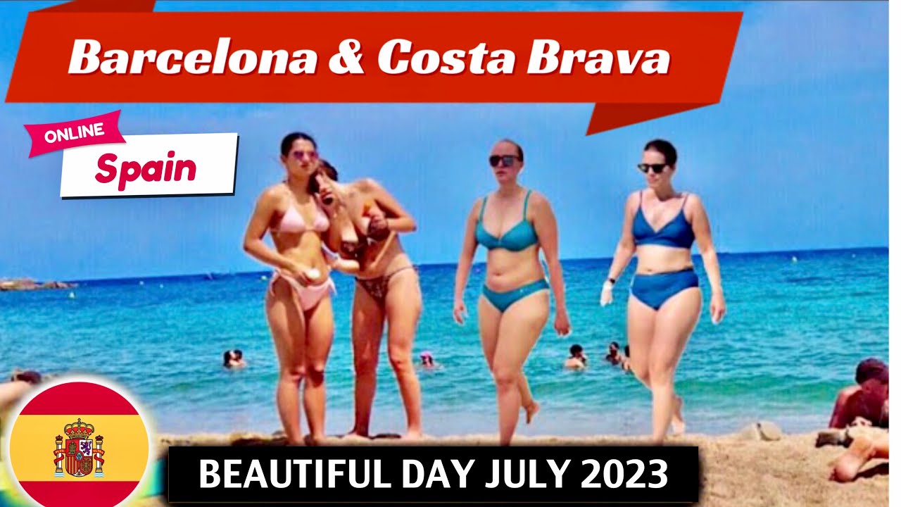 Barcelona & Costa Brava, Spain the Best Beaches - 4K Walking tour