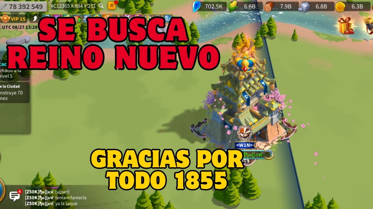 MI VERDAD SOBRE LO QUE PASO EN 1855 - GRACIAS POR TODO #riseofkingdomsenespañol #riseofkingdoms