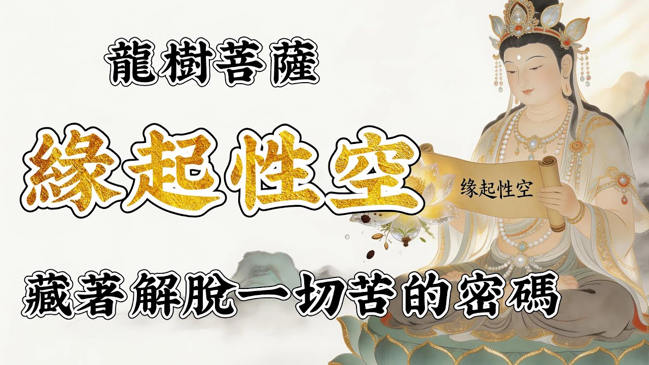 此生的痛苦，都來自一個錯覺！龍樹菩薩「緣起性空」，藏著解脫一切苦的密碼 | #佛教故事 #佛法 #修行 #開悟