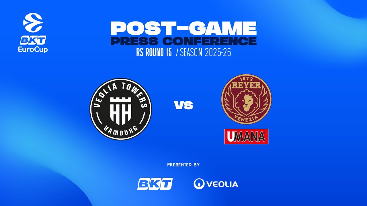 Pressekonferenz: Veolia Towers Hamburg vs Umana Reyer Venice