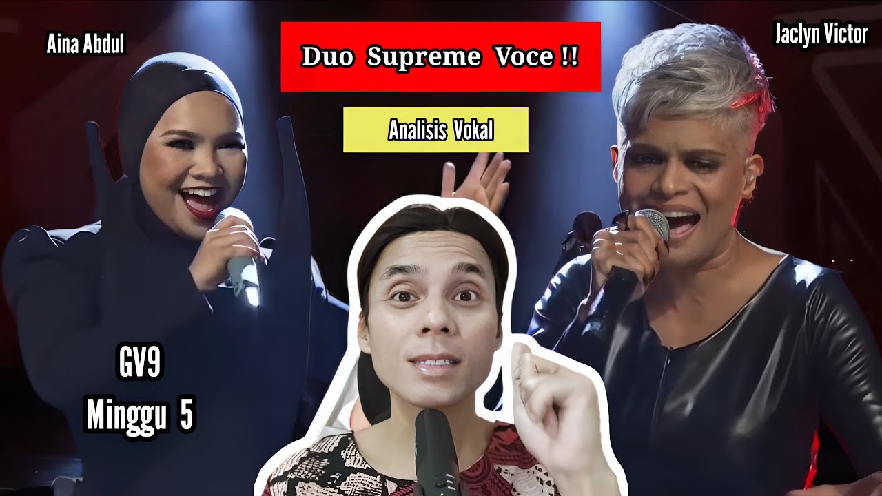 Duo Supreme Voce !!!  JACLYN VICTOR  ft  Aina Abdul I 'CINTA'  Marsha Milan I GV9 I Minggu 5.