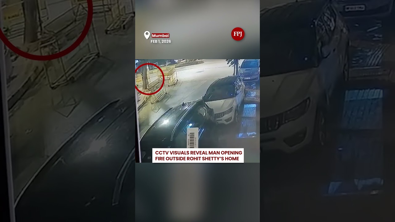 CCTV Visuals Show Firing Outside Rohit Shetty&rsquo;s Home; Police Arrests Suspects