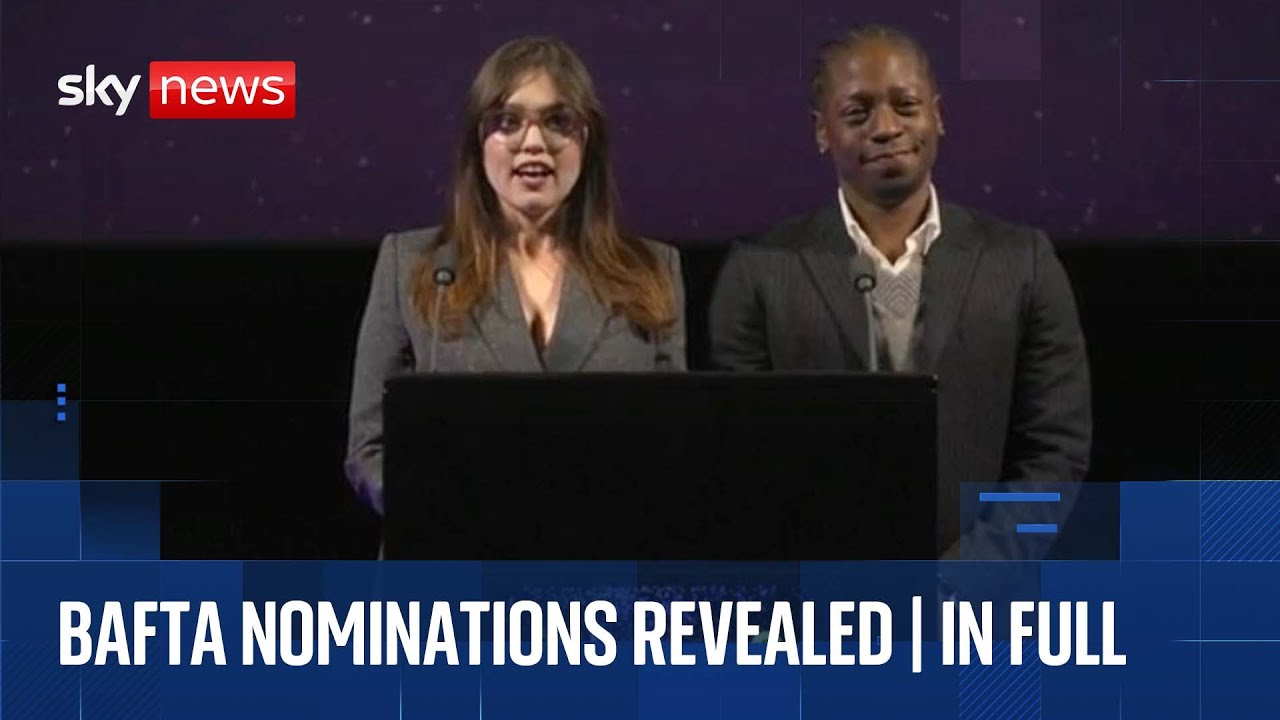 2026 BAFTA nominations revealed | Full announcement by Aimee Lou Wood and David Jonsson