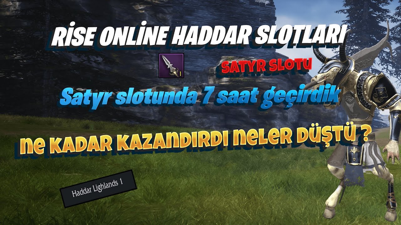 Rise Online World - Haddar Farm Slotları - Satyr Farm Slotu (7 Saat Farm yaptık)