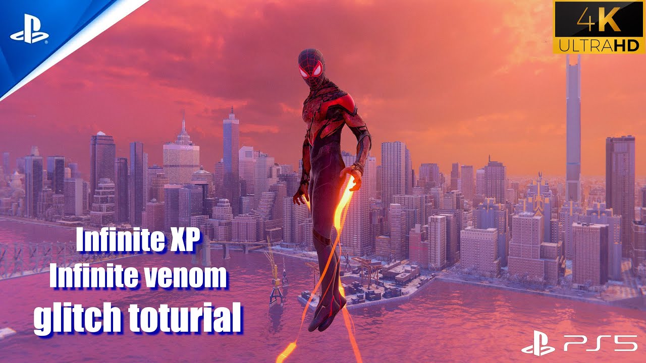New Location in Spider-Man Miles Morales Glitch tutorial - Infinite XP and venom glitch - UHD 60FPS