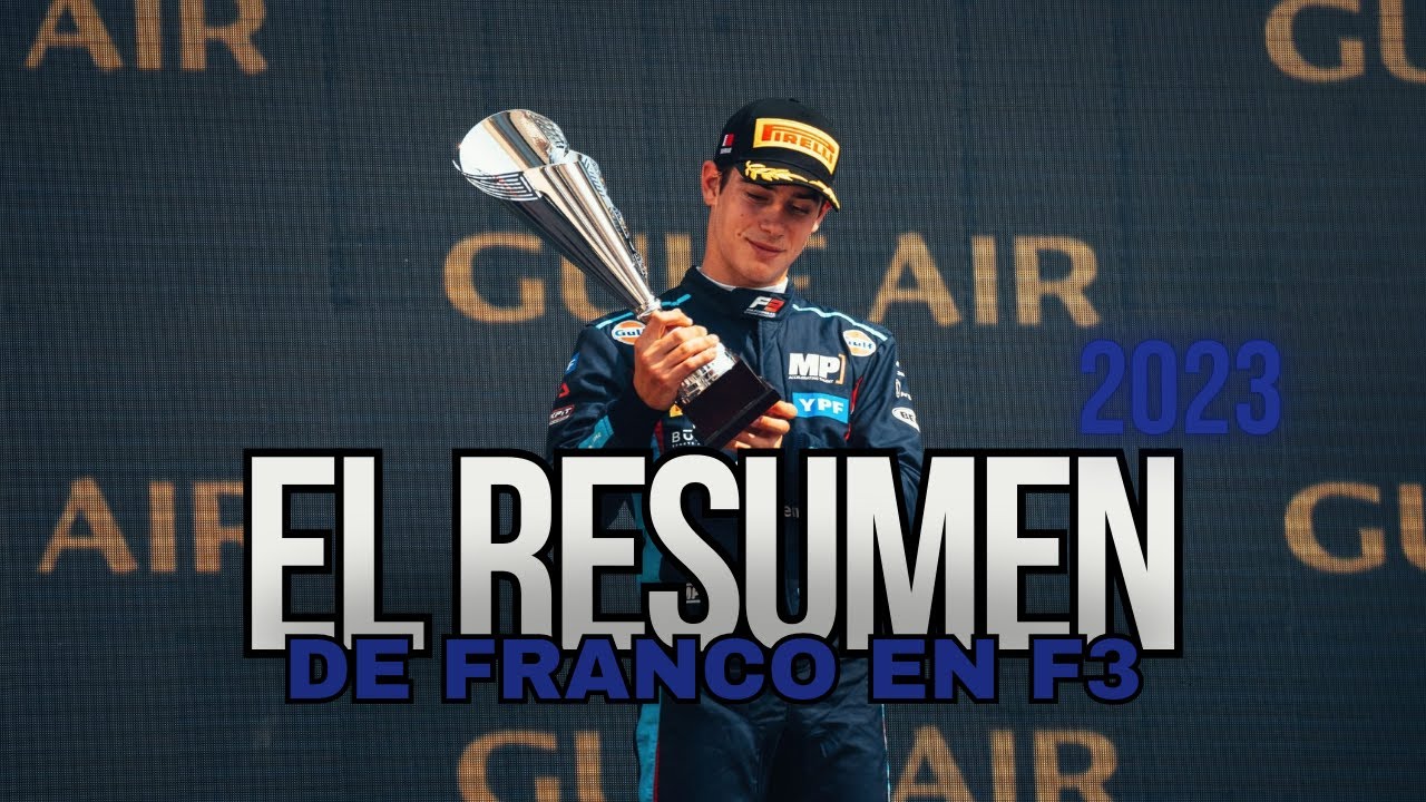 ¡FRANCO COLAPINTO Y SU IMPACTANTE TEMPORADA EN F3 2023!