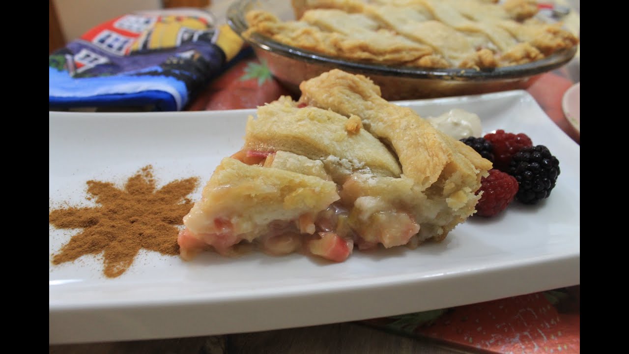 Grandma's Rhubarb Custard Pie - Bonita's Kitchen