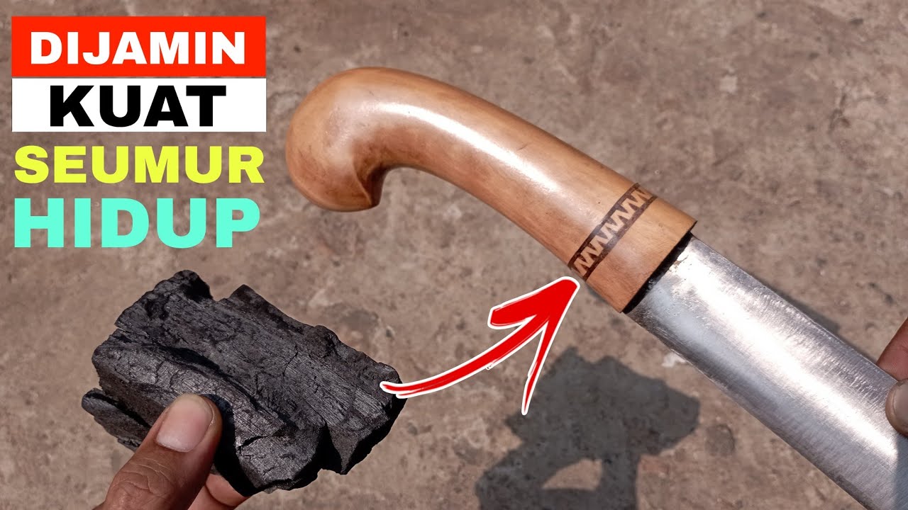 CARA MEMBUAT GAGANG GOLOK YANG KUAT TIDAK MUDAH PECAH @BANG SYAM 22