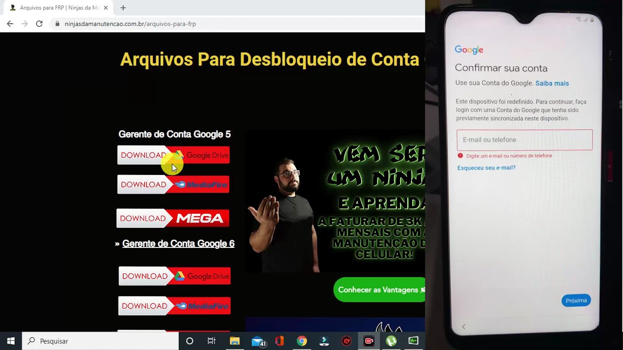 Novo Desbloqueio Conta Google Qualquer Samsung Maio de 2021