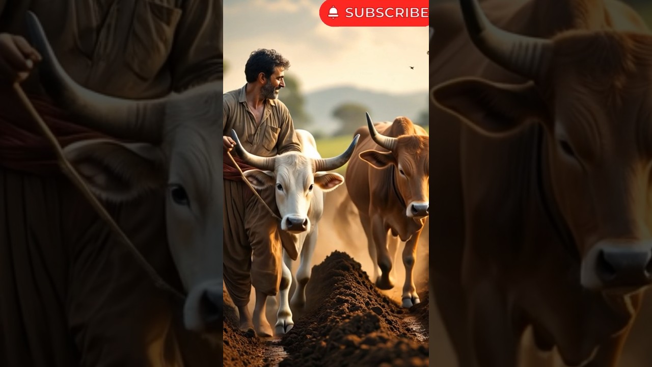 Kisan Aur Gay Ki Majedar Kahani #Viral# 3d Cartoon